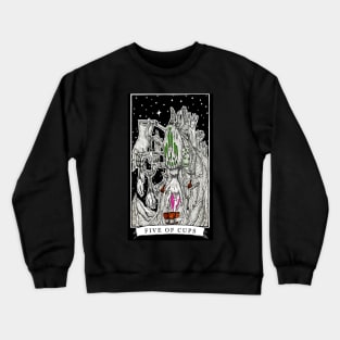 The Five of Cups - The Tarot Restless Crewneck Sweatshirt